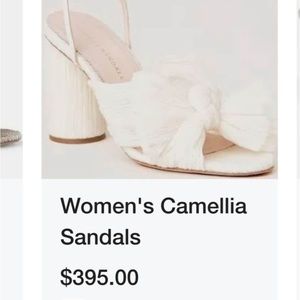 White Loeffler Randall heels